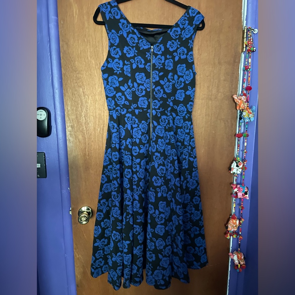 Beautiful black and blue roses. Betsey Johnson